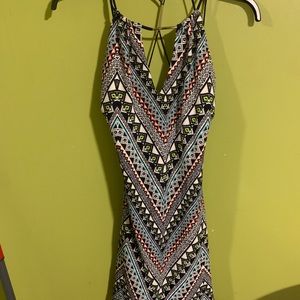 B. Darlin Size 9/10 pattern print colorful dress